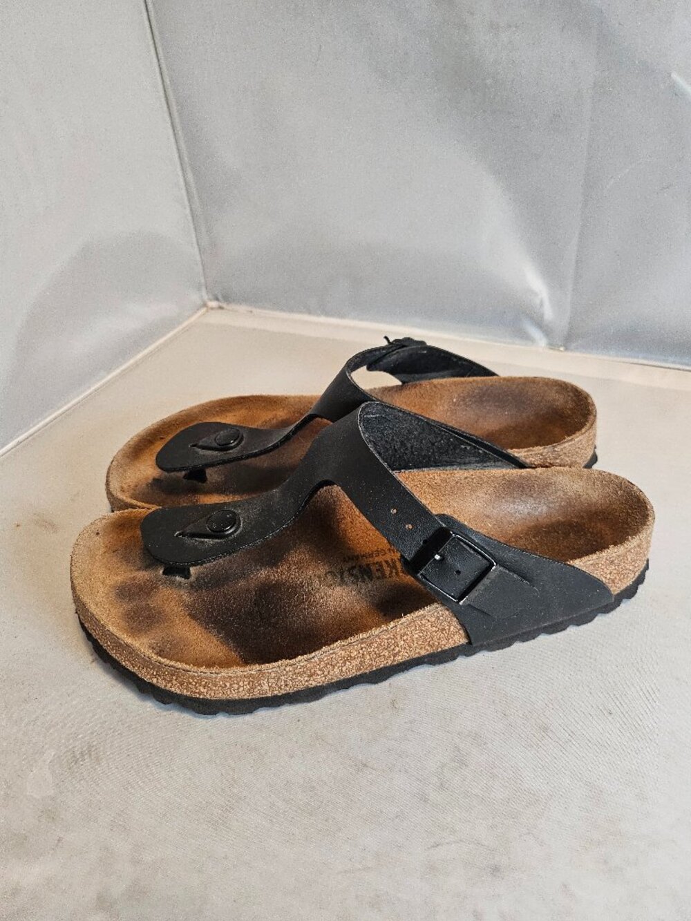 Birkenstock Gizeh Unisex Leather Sandals Womens 39
